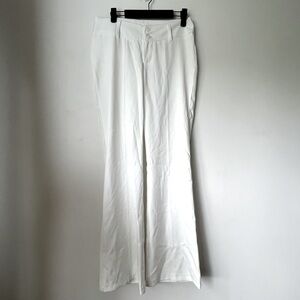 Princess Polly White Mid Rise Flared Pants 4